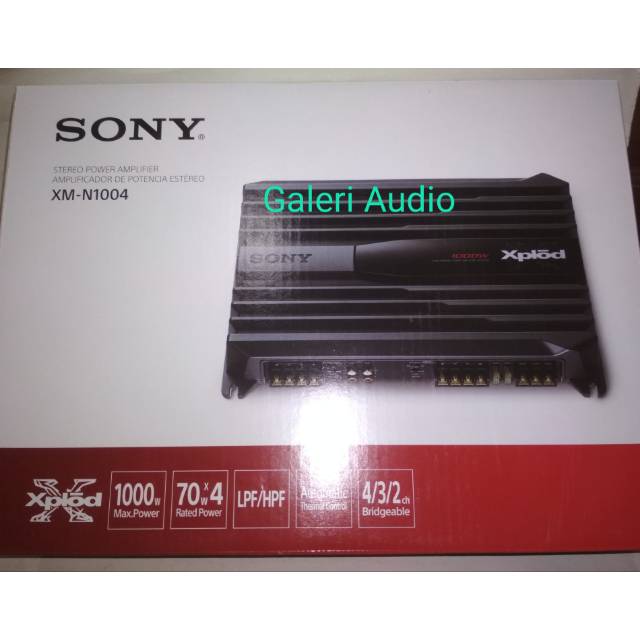 Power Amplifier SONY XPLOD XM-N1004 MOSFET 4 CHANNEL