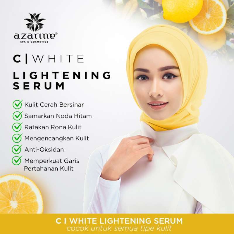 Azarine C White Series Perawatan Wajah dan Tubuh Vitamin C : Cleanser -  Day Cream - Night Cream - Tone Up - Essence Mist - Firming Serum