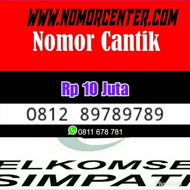 Nomor cantik simpati seri Double ABC 789 hoki 0812 89 789 789