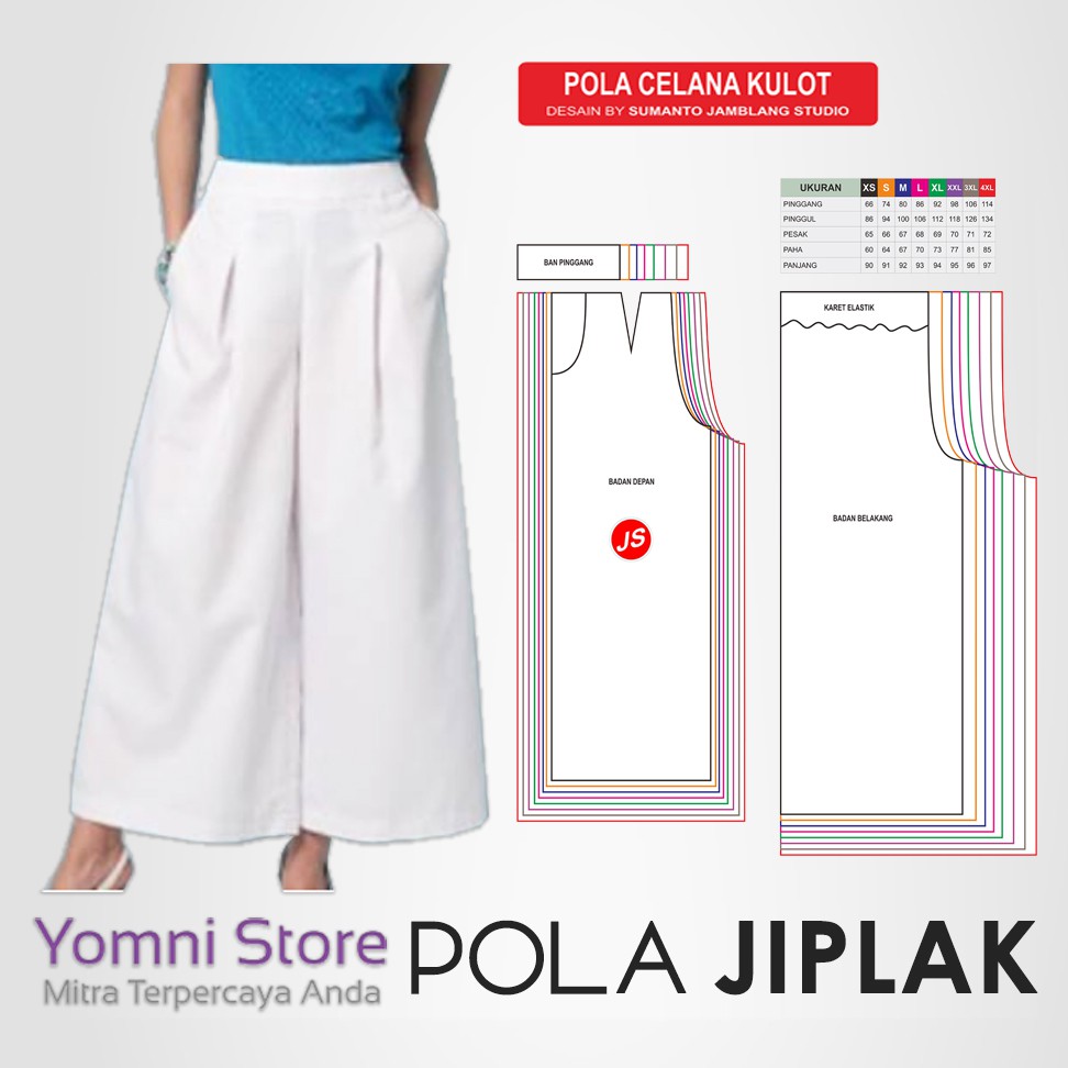 29 Pola Celana Kulot Wanita Pinggang Karet 29 Pola Celana Kulot Wanita Pinggang Karet