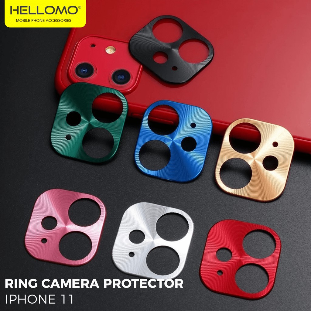 Ring Camera iPhone 11 Metal Ring Pelindung Kamera Protector Premium