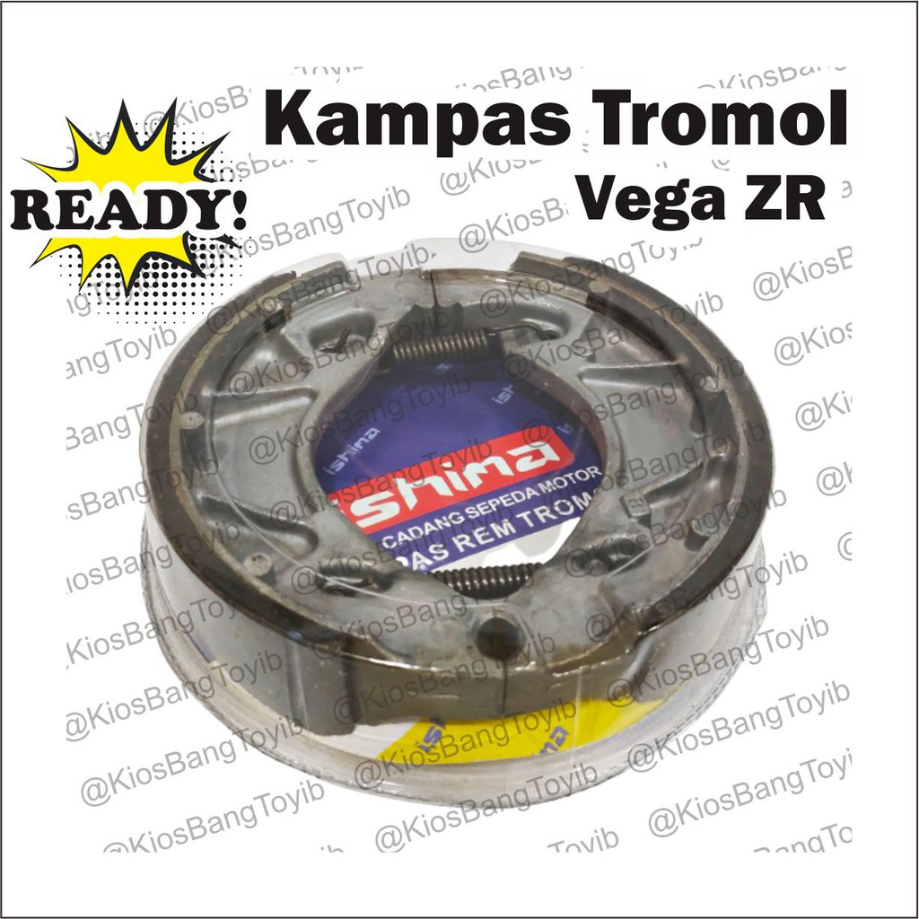 Kampas Rem Belakang Tromol Brake Shoe Yamaha Vega Zr New/Mio/Jupiter Z/Z/MX/Vixion/Byson/Scorpio &quot;ISHIMA