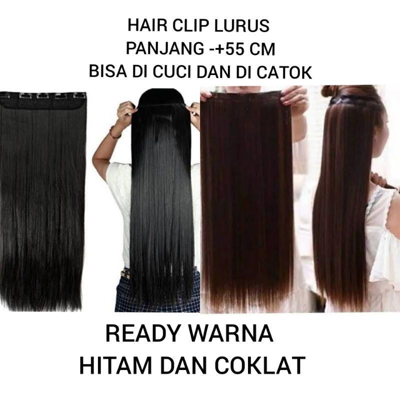 HAIR CLIP LURUS HAIR EXTENSION KEKINIAN