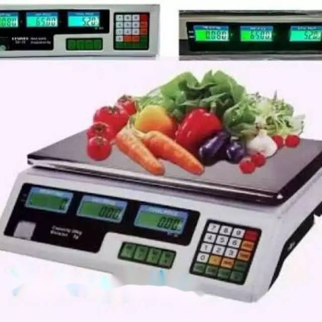 timbangan buah digital 30kg/ digital computing scale 30kg double dispaly