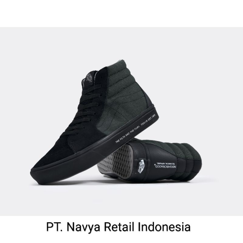 Vans ComfyCush Sk8-Hi x Neighborhood - Black/Wasabi