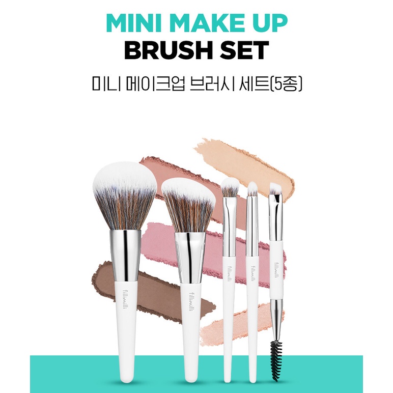 Filimili Mini Makeup Brush Set (5 types)