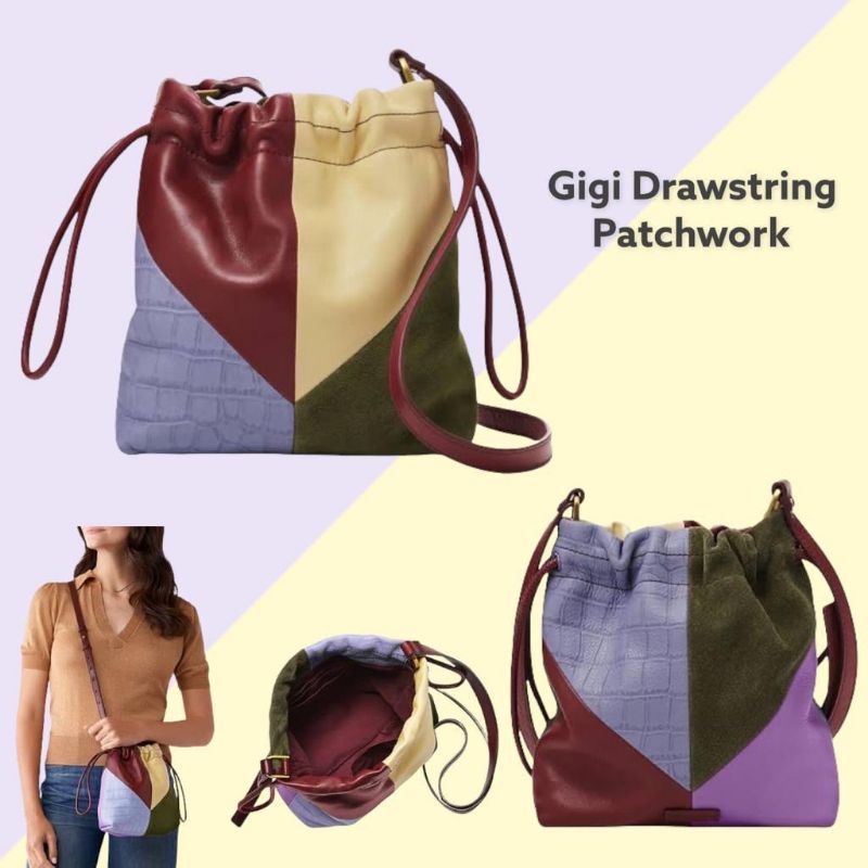 Fossil gigi drawstring patchwork