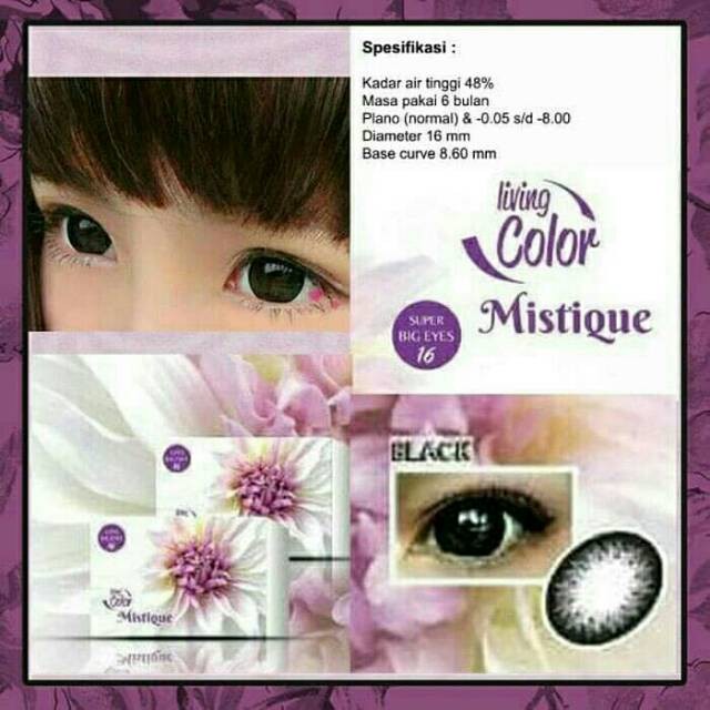 SOFTLENS LIVING COLOR MISTIQUE BIG EYES 16MM