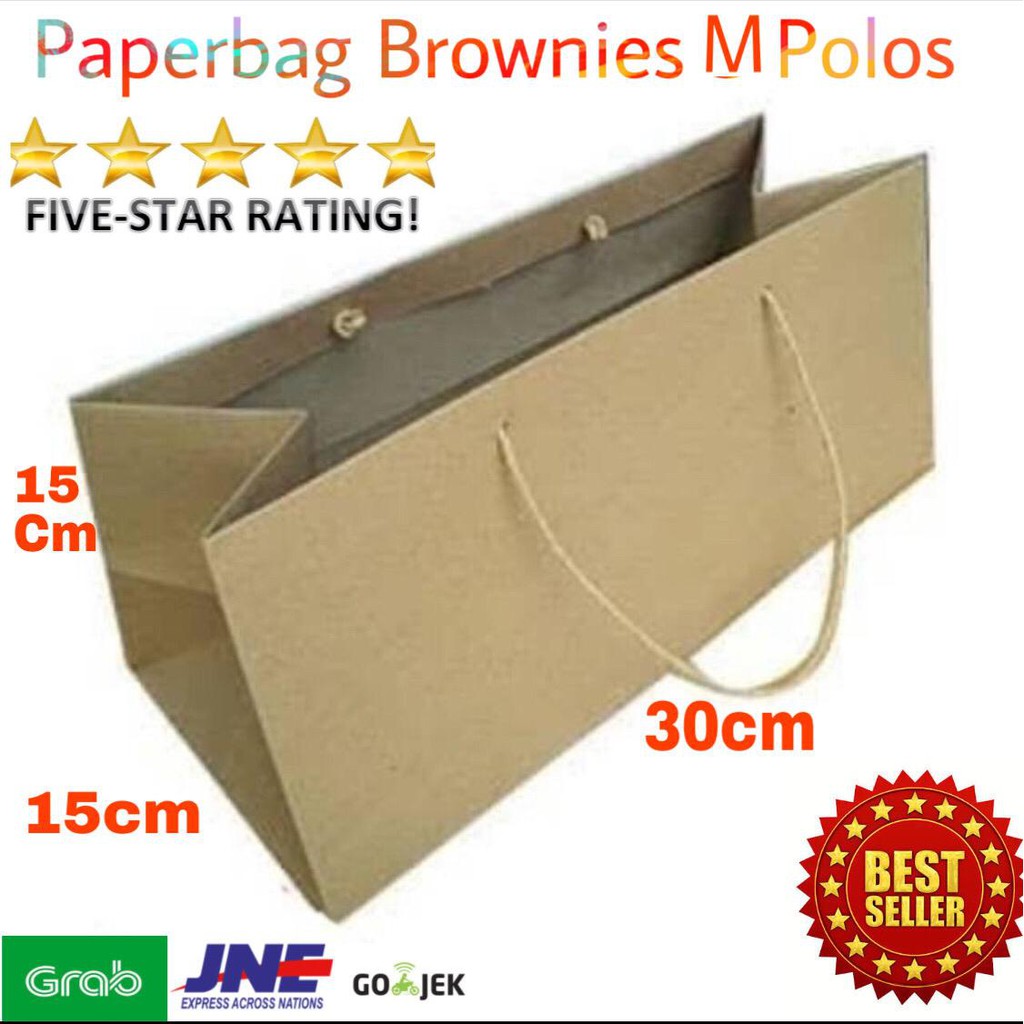 

PAPERBAG BROWNIS COKLAT POLOS / TAS KERTAS COKLAT POLOS / GOODIE BAG POLOS / PAPERBAG POLOS COKLAT