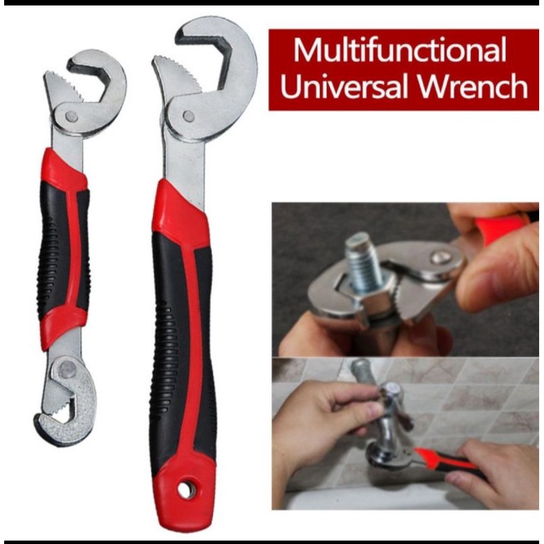 kunci Inggris serbaguna 2 pcs snap N grip universal magic wrench