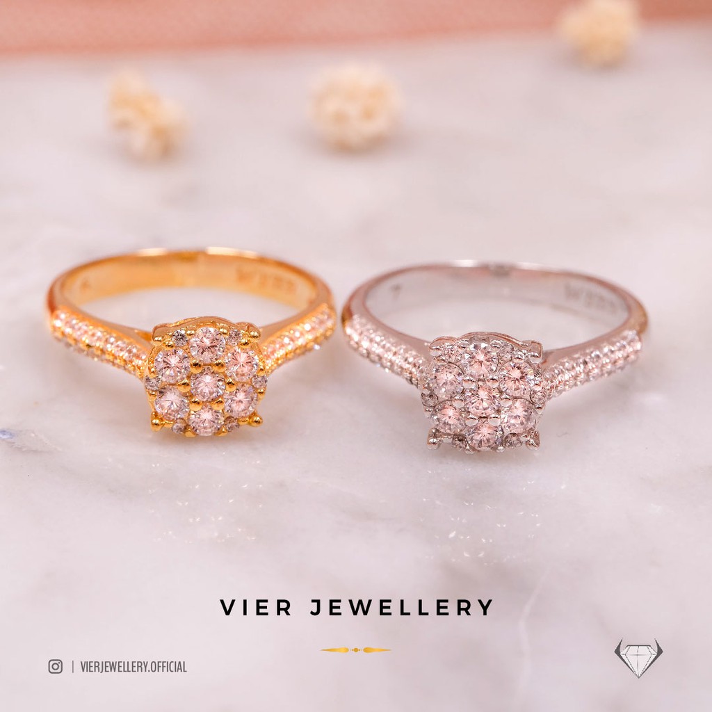 Vier Jewellery Wynn Edition Ring 7672 , cincin replika belian crystal zirconi