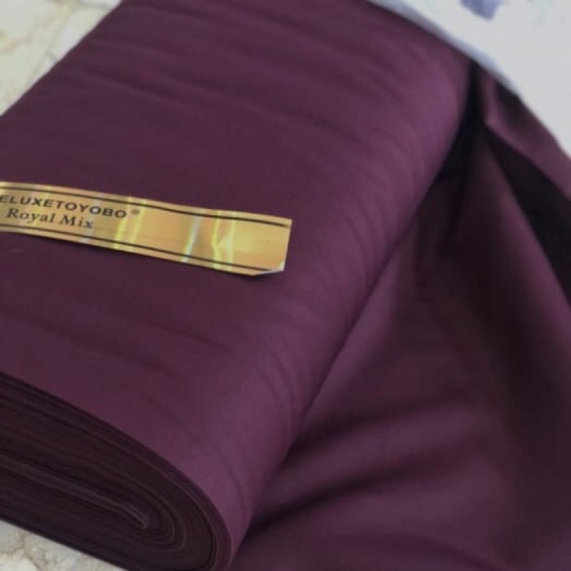 kain katun toyobo royal mix platinum (harga per setengah meter)