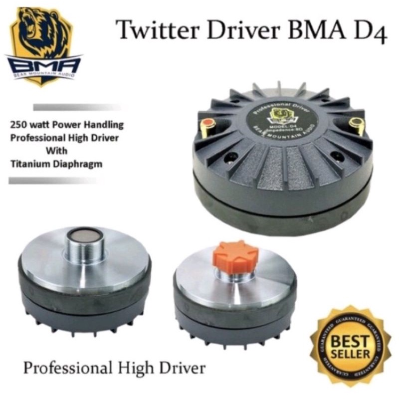 PROFESIONAL DRIVER TWEETER BMA D4 600W TWITER TWITTER TWETER AUDIO HIGH HI D TWEETER BMA D4 TWITER B
