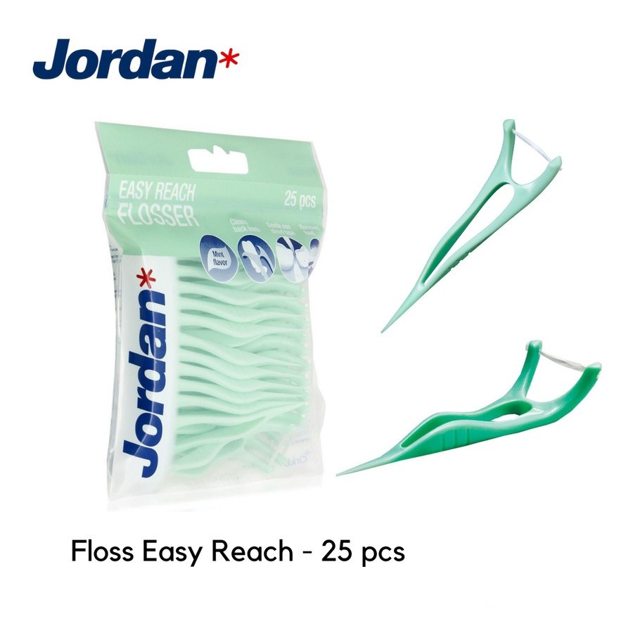 Jual JORDAN DENTAL FLOSS EASY REACH FLOSSER ISI 25 PCS Shopee Indonesia