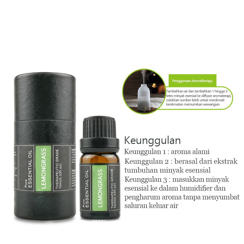 Essential Oil/Aromatherapy/Aroma Terapi/Minyak Essensial/Pengharum Ruangan-10ml