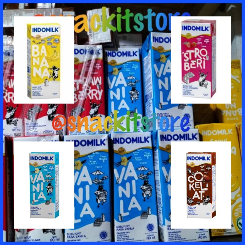 

Susu indomilk Uht 190ml Varian rasa