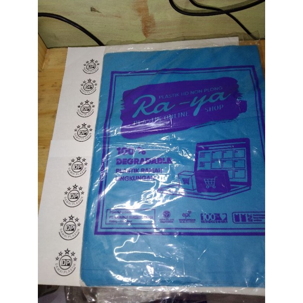 Plastik Packing Olshop BIRU 15x22 20x30 25x35 30x40 Tanpa Pond