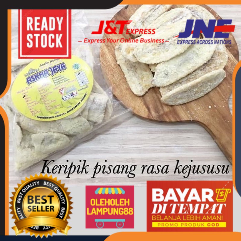 

Askha Jaya Keripik Pisang Kepok Rasa Keju Susu Kemasan 215Gr Keripik Pisang Oleh Oleh Lampung