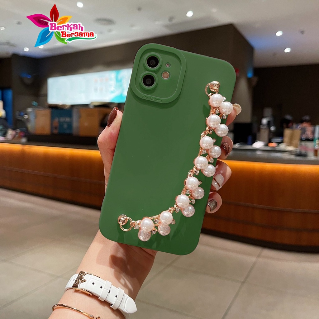 SOFTCASE SILIKON PROCAMERA RANTAI MUTIARA REALME C11 C15 C20 C25 C31 BB6854