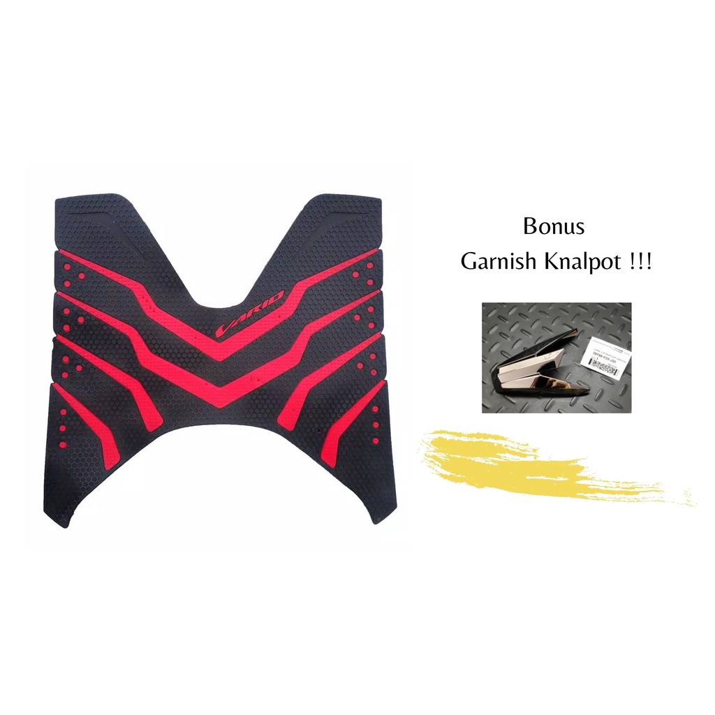 Promo karpet vario 125/150 bonus garnish knalpot  - Merah