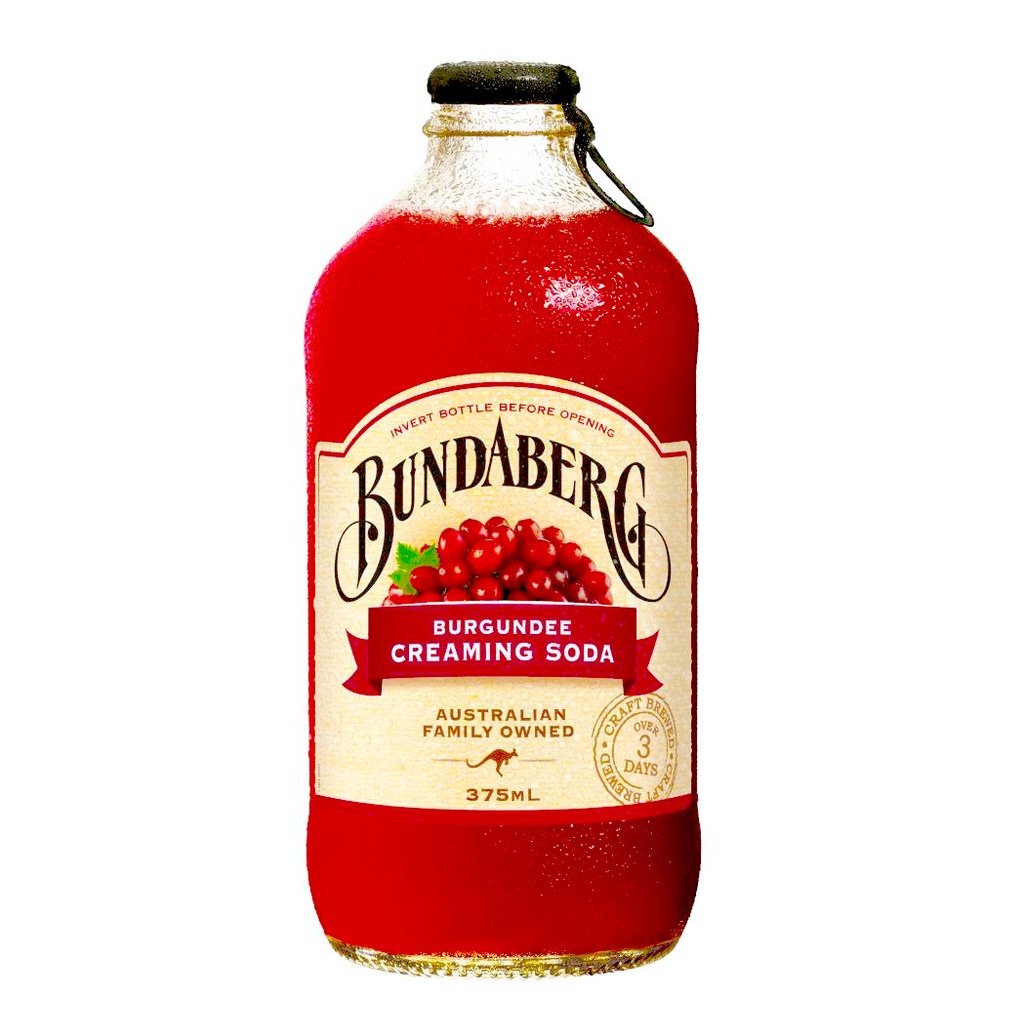 

Bundaberg Burgundee Creaming Soda Sparkling Water Tonic Drink Minuman Berkarbonasi Rasa Burgundee