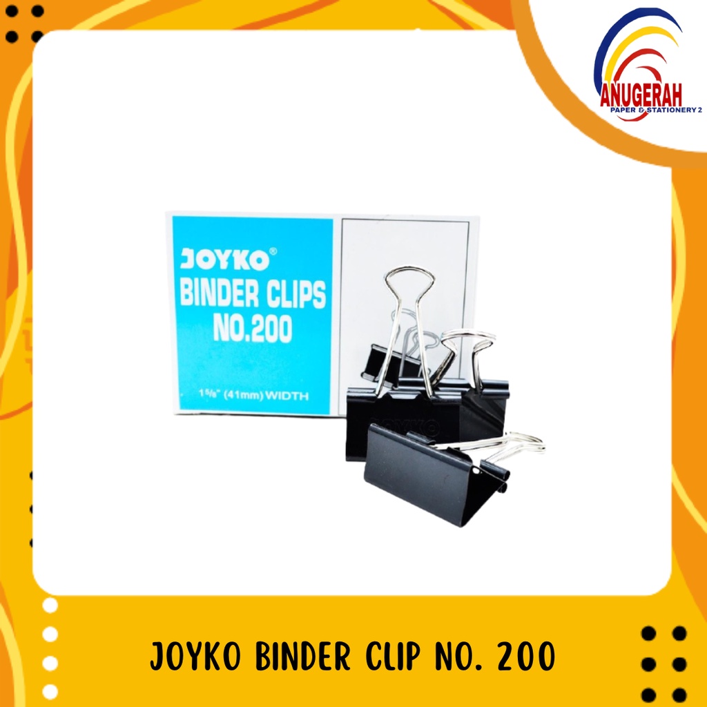 

JOYKO BINDER CLIP NO. 200 (PCS)