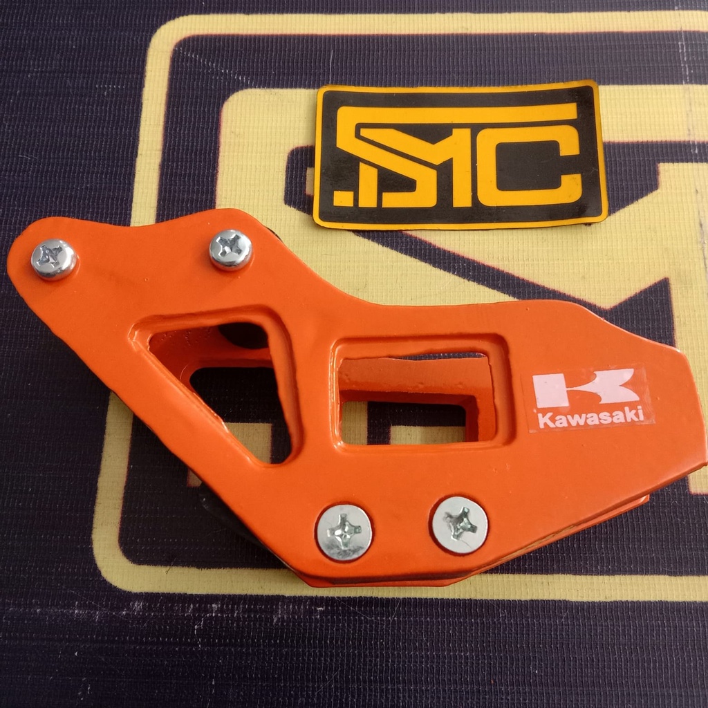 Tensioner Rantai / Stabilizer Rantai Kawasaki KLX 150 Orange Besi Alumunium