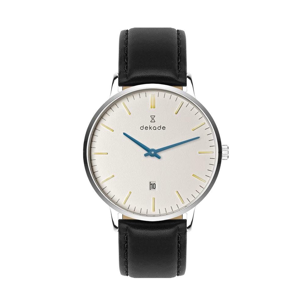 Jam Tangan Pria Wanita Dekade Time Metropolis Blue - Leather