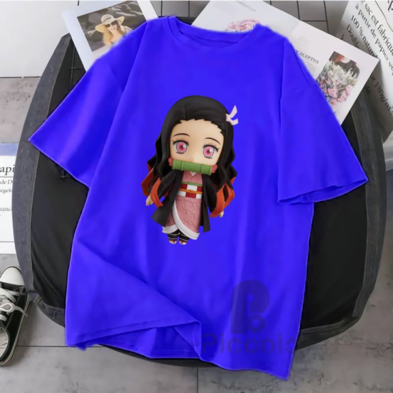 baju kaos anak anak Kitana Kimetsu No Yaiba / Baju Kaos Demon Slayer Nezuko Zenitsu t shirt