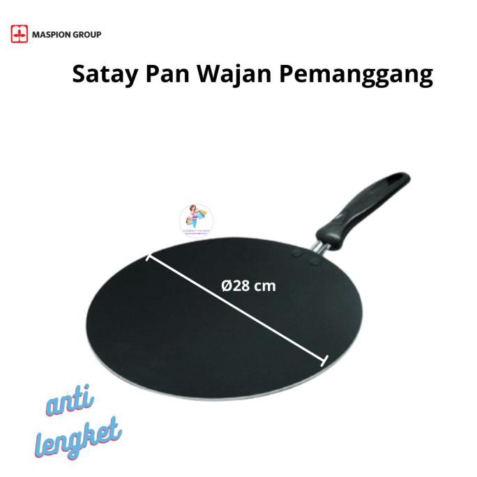 WAJAN PEMANGGANG ( IKAN / SATE ) TEFLON 28CM MAXIM VENICE SATAY PAN