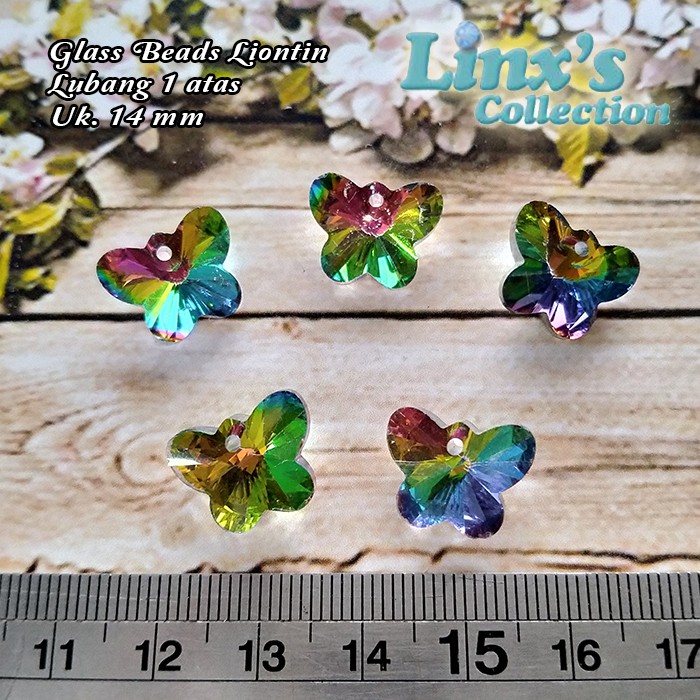 Manik Kaca Kristal Liontin | Charm Kaca Liontin