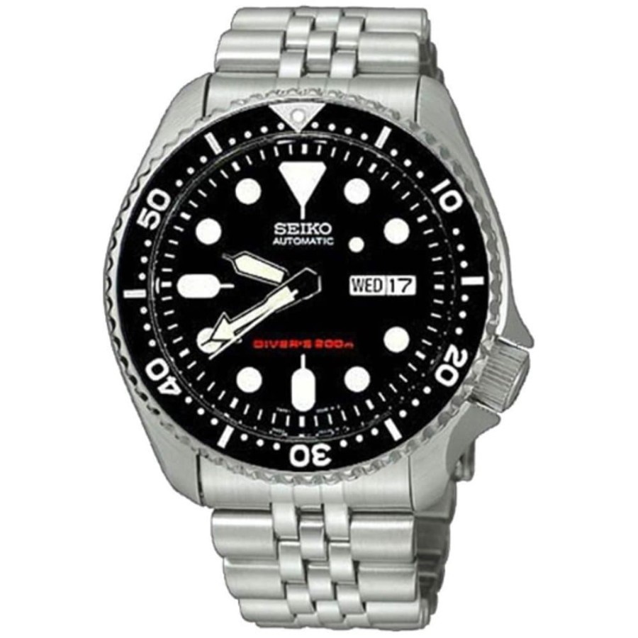 Seiko SKX007K2 Divers Automatic Silver Black Original