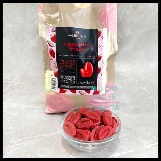 

Valrhona Chocolate Inspiration Strawberry Fraise 200Gr Couverture