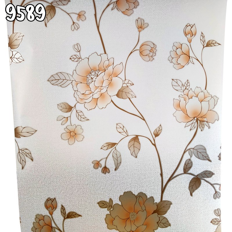 Stiker Kaca Jendela Rumah Tidak Tembus Pandang Motif Bunga Ukuran 45cm X 1 Meter - DuniaRumah88