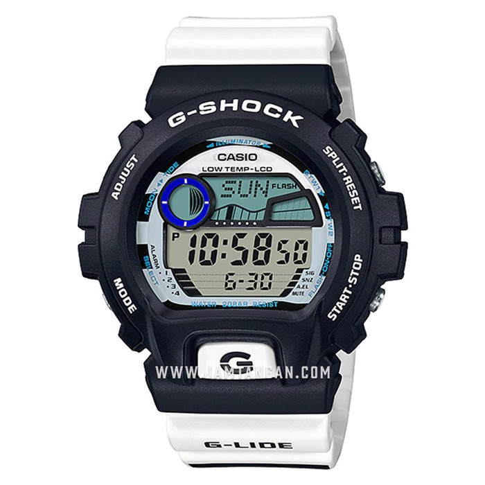 Casio G-Shock GLX-6900SS-1DR G-Lide Digital Dial White Resin Strap