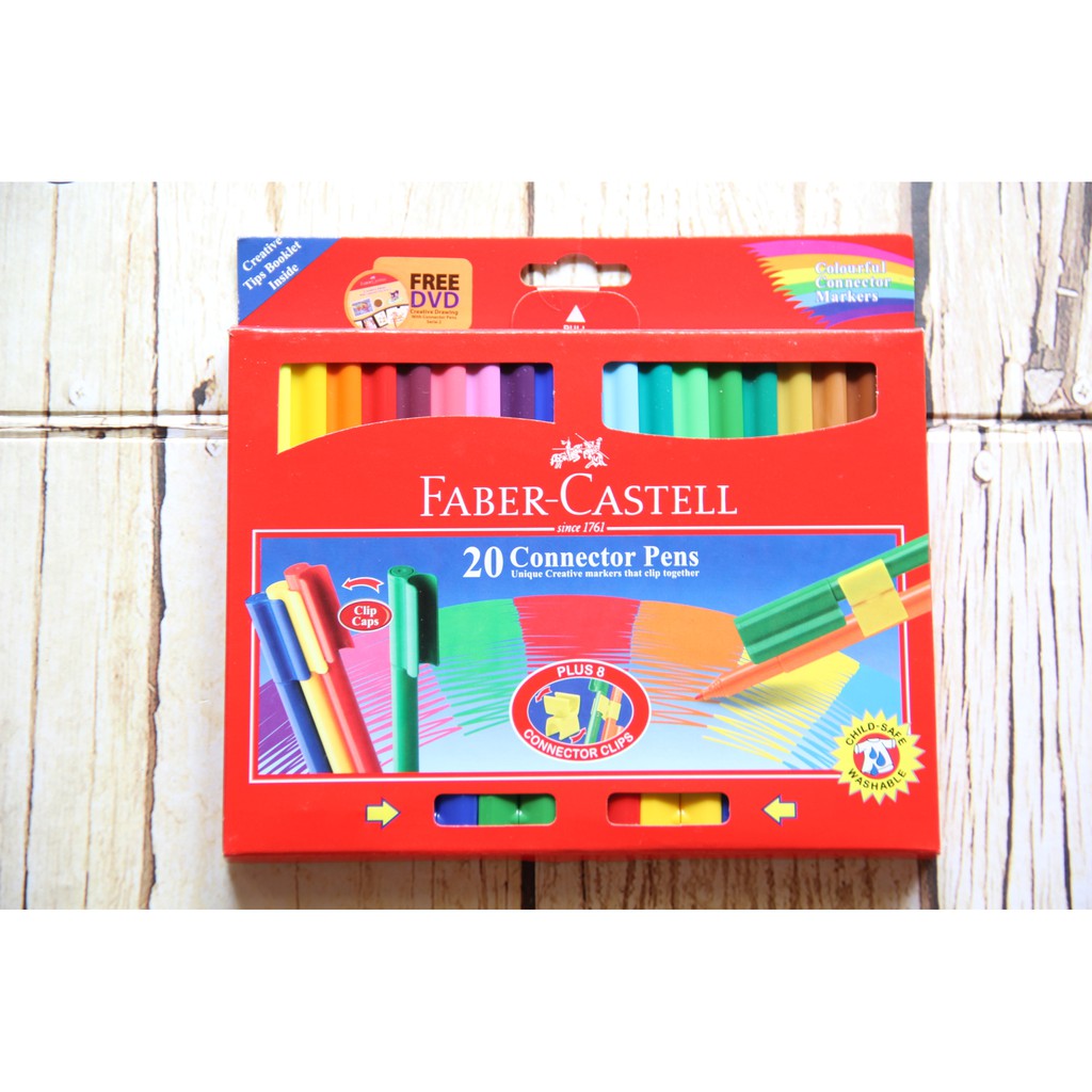 Connector Pen Faber Castell 20 Warna