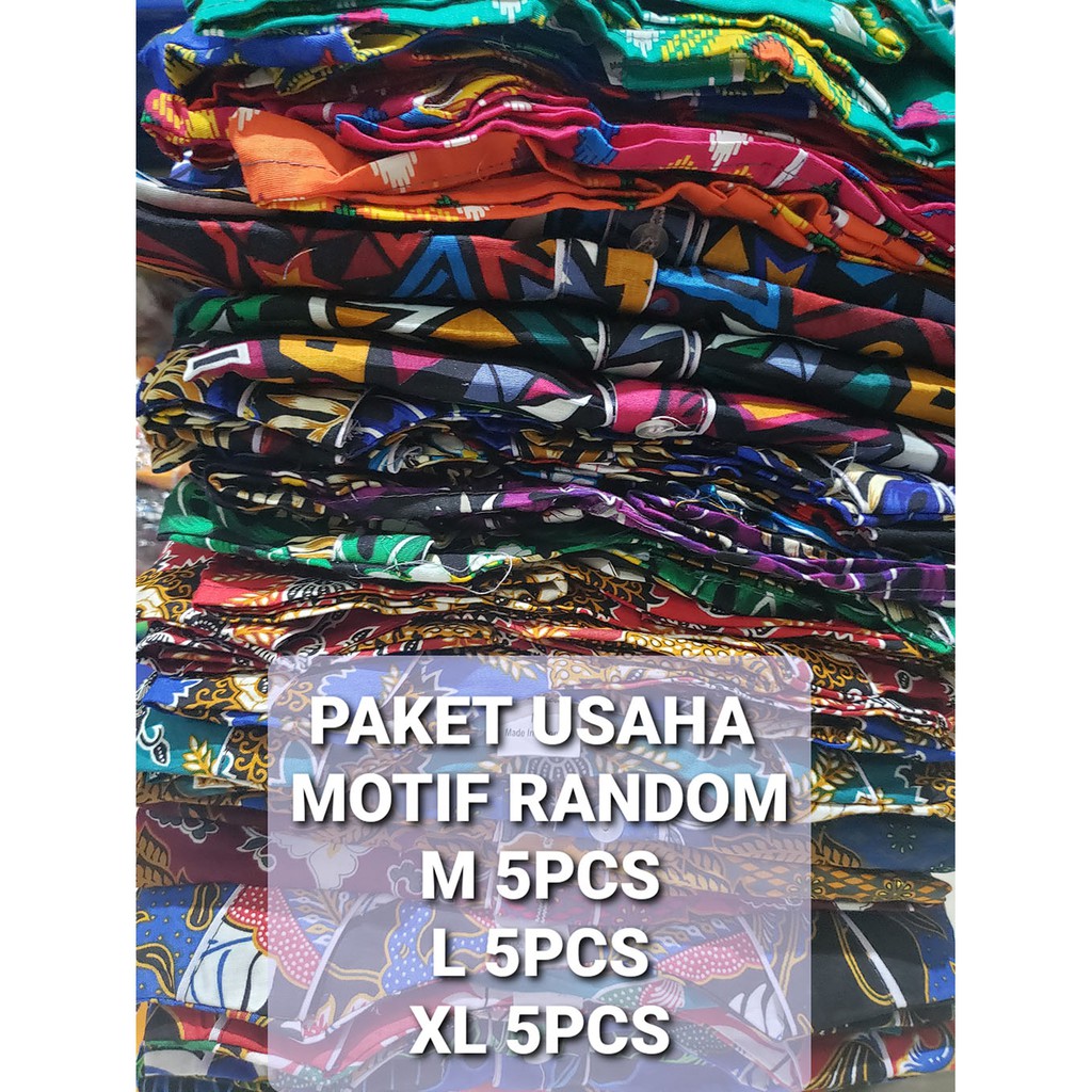 GROSIR BATIK BAGAN | PAKET USAHA | PIYAMA WANITA | UK CAMPUR M - L - XL