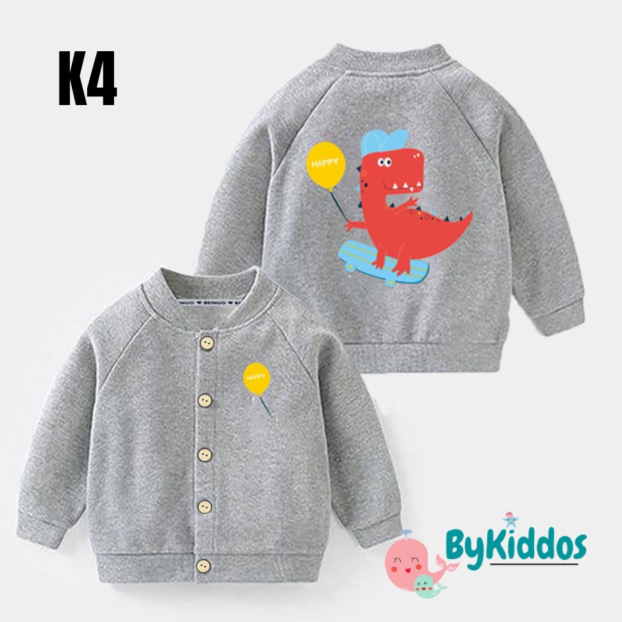 ByKiddos - Jaket Sweater Rajut Anak Import Anak Bayi Laki-laki 0-3 Tahun