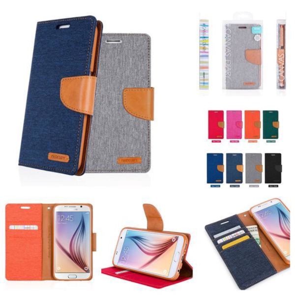 

Canvas Diary Motorola Moto C 5.0 inchi Flip Cover Kancing Sarung Buku Kanvas Flip Magnet aah