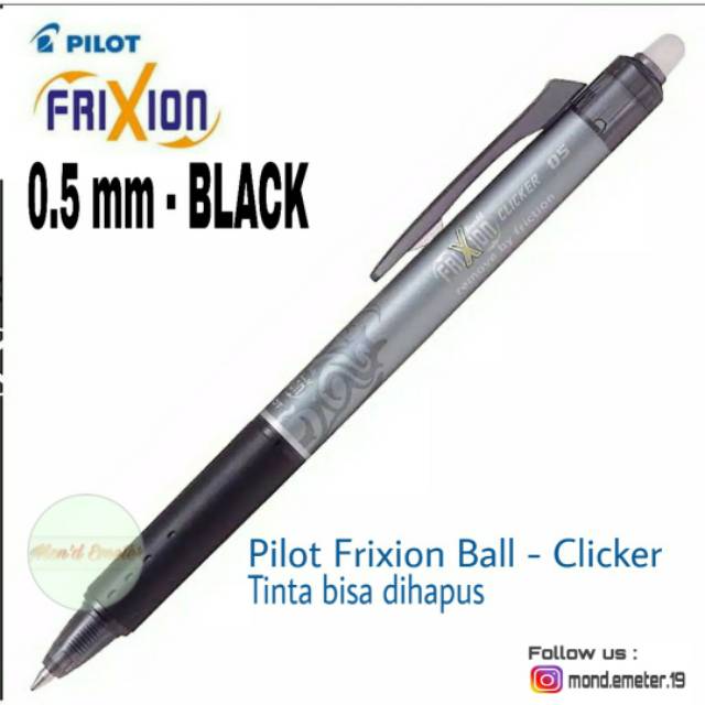

Alat Tulis - Pulpen Frixion Ball Clicker 0.5 / 0.7 mm (Tinta Bisa Dihapus)