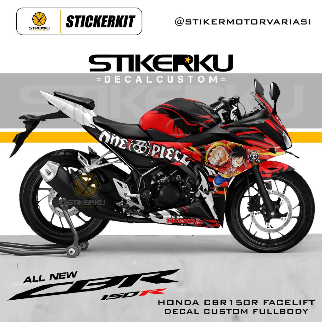 DECAL CBR150R FACELIFT / DECAL CBR 15OR / DECAL CBR 150R NEW / STICKER CBR 150R / DESIGN CUSTOM / 07