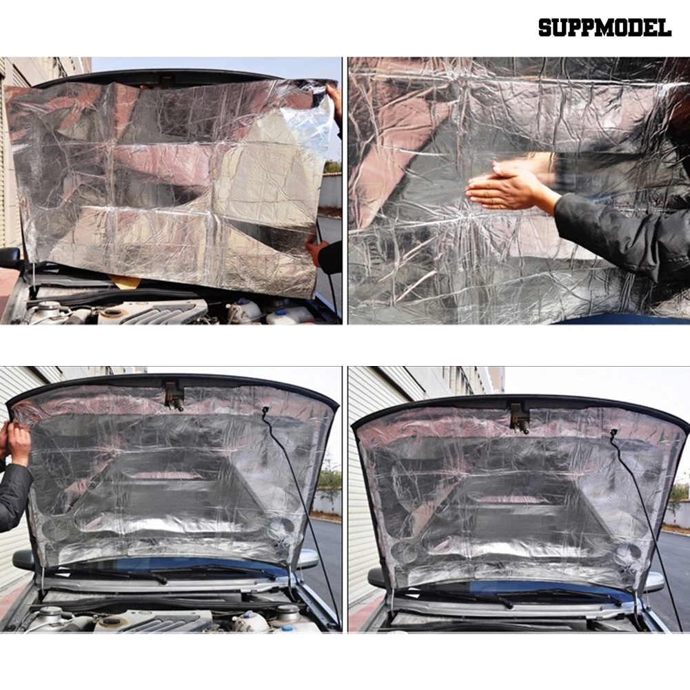 Sl Matras Pad Aluminum Foil Peredam Suara Untuk Kap Mesin Mobil