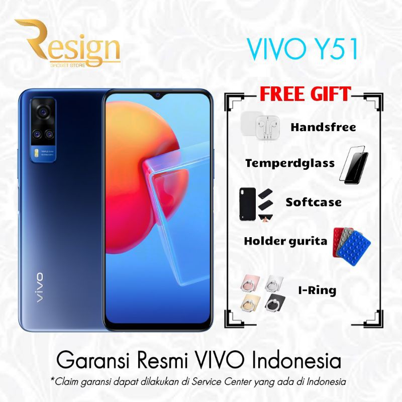 HP VIVO Y51 RAM 8GB INTERAL 128GN TERLARIS BARU DAN BERGARANSI RESMI