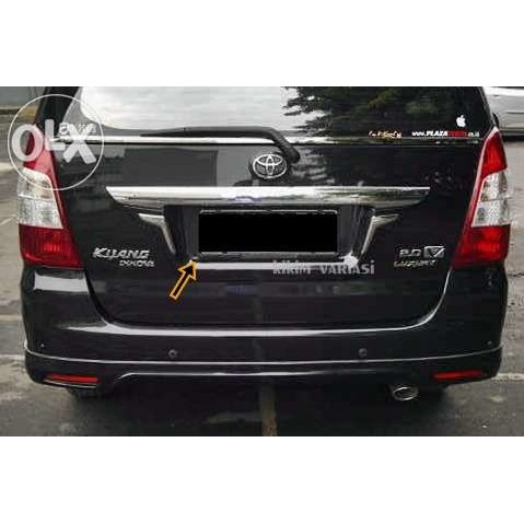 License Ornament Grand Innova 2012 / Variasi Dudukan Bawah Plat Nomor