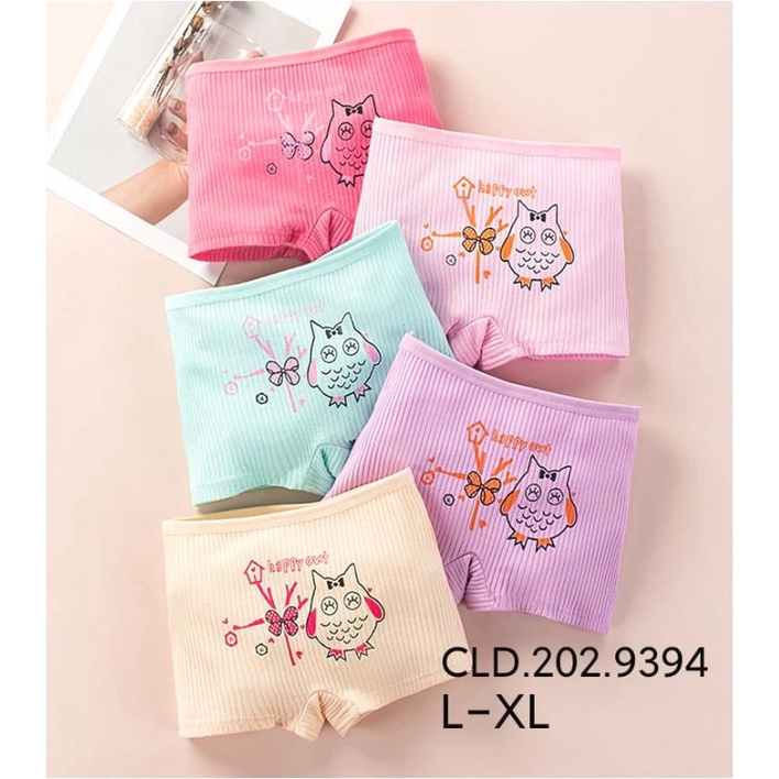 CD BOXER ANAKPEREMPUAN ISI 3Pc / CELANA DALAM BOXER ANAK CEWEK MURAH / Boxer Anak Cewek Motif Kartun /Pakaian Dalam Anak Cewek