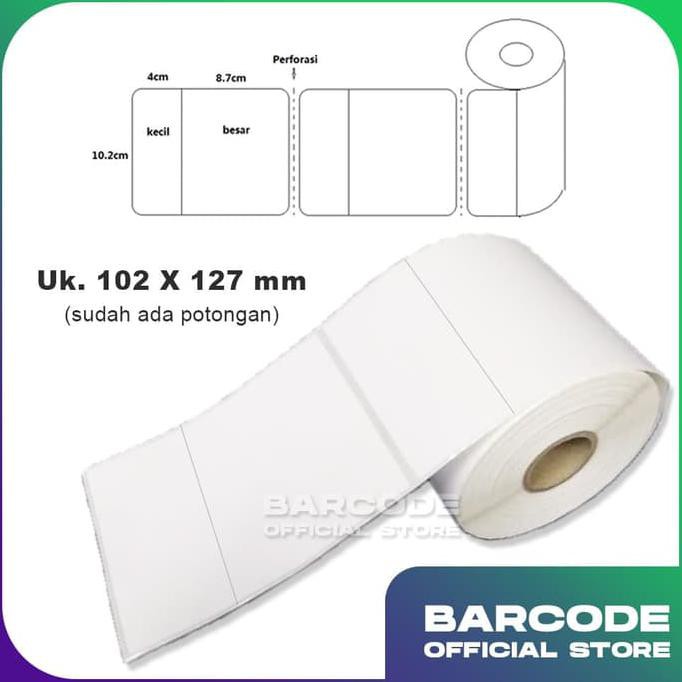 

Silahkan Order] Sticker Label Barcode Wahana 102 X 127 102X127 Mm 102X127Mm Semicoated