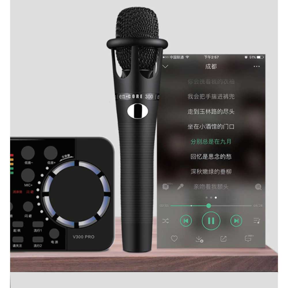 SUNSKI Audio Bluetooth USB External Soundcard Live Microphone V300 Pro ( Al-Yusi )