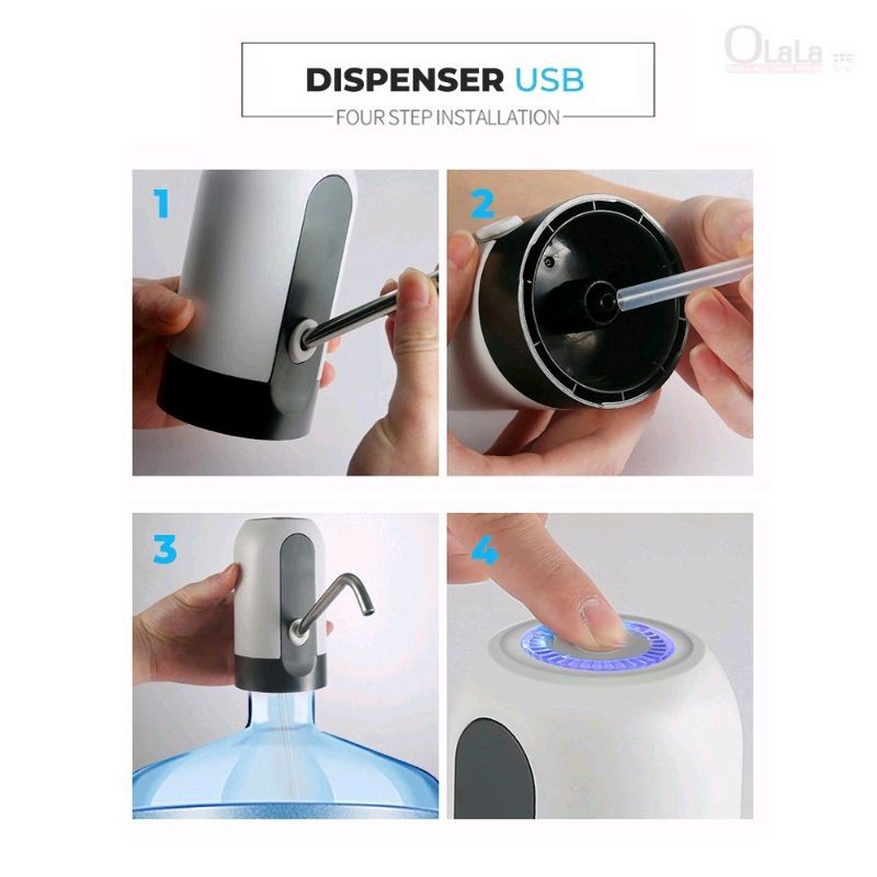 dispenser USB atau pompa galon elektrik