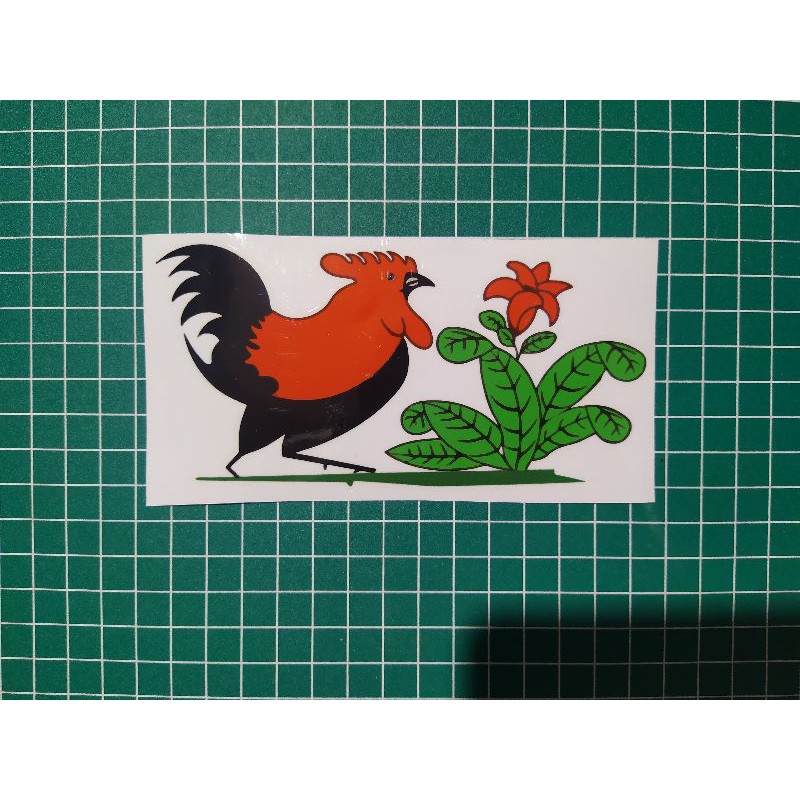 Sticker Ayam / Stiker Ayam / Sticker Mangkuk Cap Ayam Ca