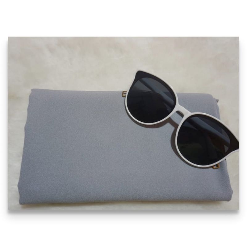 Pashmina Sabyan 175x75 cm Hijab Diamond Kerudung-175 Abu Muda